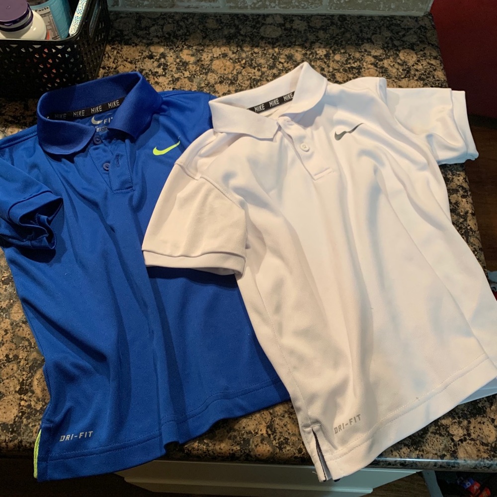 Nike Dri-Fit Little Boys Collared Shirt